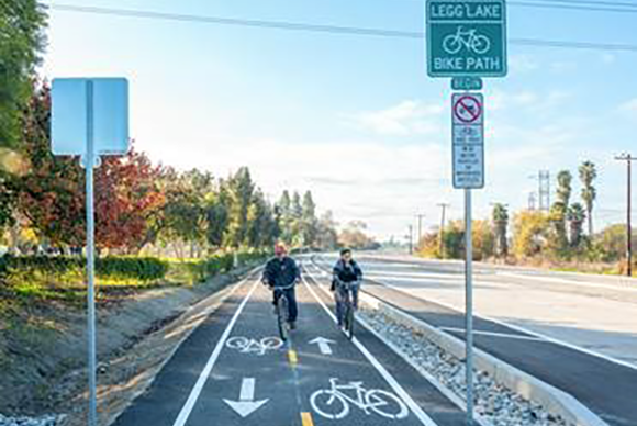 Separate bike lane